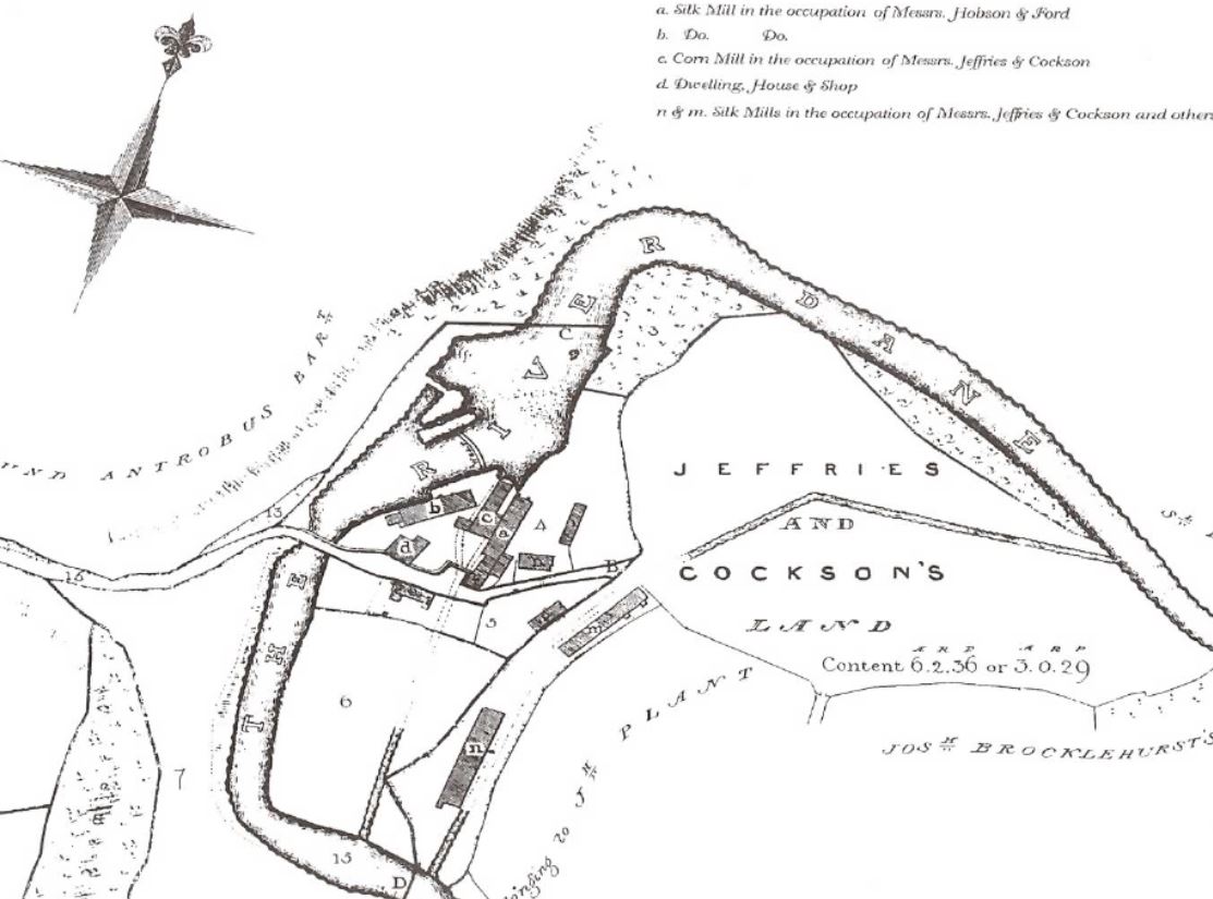 Old map of Havannah Weir